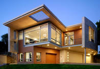 Luksusowy prefabrykowany stalowy dom / lekka stalowa rama Prefabrykowany metalowy dom