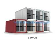 Modułowe prefabrykowane domy kontenerowe ISO 40HQ, domy kontenerów wodoodpornych