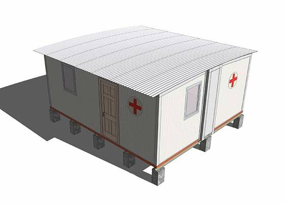 Przenośny awaryjny mobilny szpital polowy Obóz przeciw epidemiczny ze ścianą z panelu warstwowego