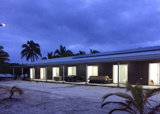 Nowy Deisgn 10 pokoi Prefabrykowane lekkie stalowe domy w bungalowach w standardzie AU / EU / US