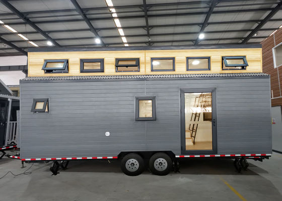 US Towable Prefab Tiny Home – Compact Living Space On Wheels Whit Light Steel Frame