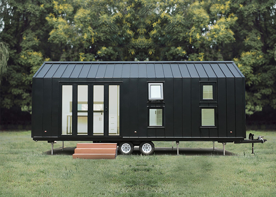Modern Glamping Trailer Houses Tiny House Mobile Home Ready To Ship With Wheels