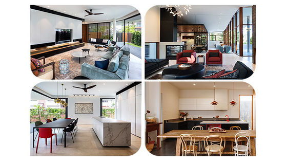 Prefabricated Light Gauge Steel Truss 300 Sqm Luxury Villa Built With Australia Standards