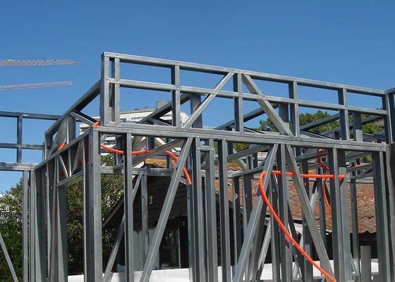 Movable Prefab Apartment Buildings Light Steel Frame House Kits With AS/US
