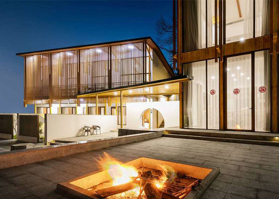 Świetlny ramy stalowe prefabrykowane Hotele Wielofamilijne Domy Dwupiętrowe domy szybkiej montażu