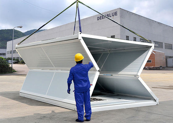 Tani 20FT 40FT Prefabrykowany składany płaski modułowy składany dom kontenerowy jako szopa awaryjna