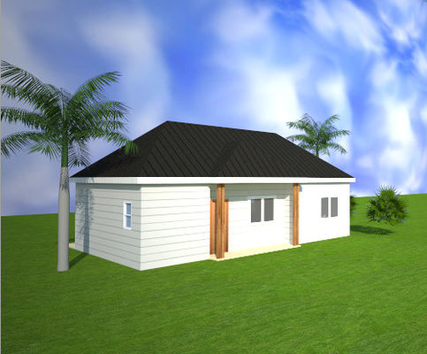 AS/US Lekka stalowa konstrukcja modułowa, prefabrykowany zintegrowany dom jednorodzinny