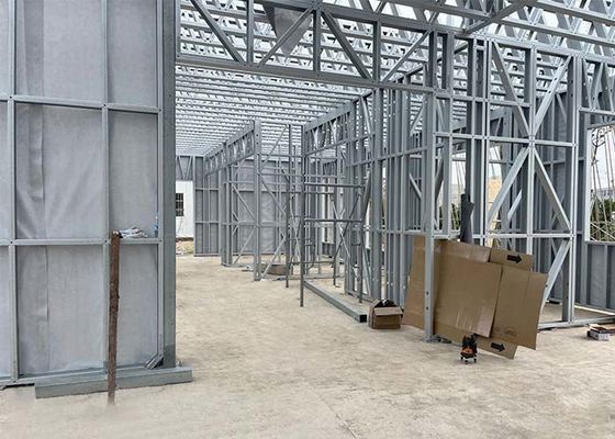 DEEPBLUE Prefab Wooden Bungalow With Light Steel Frame Construction Office Building