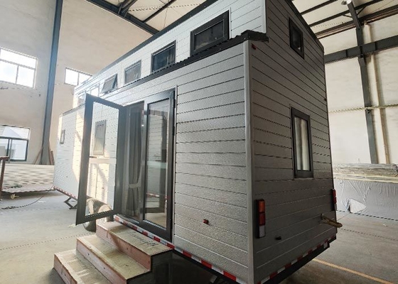 AS/NZS Standard Light Steel Prefab Tiny House On Wheels Home Kit dla podróżnych