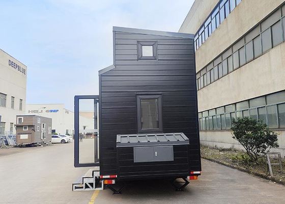 Amerykański standardowy prefabrykowany miniaturowy dom na kółkach Cider Box Mini Home Kit Kamper
