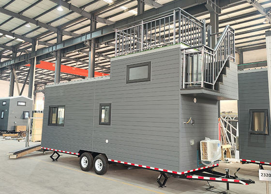 Modułowy dom prefabrykowany ICC-ES Tiny House na kółkach z lekką stalową ramą