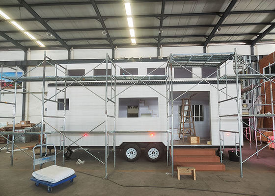 Tiny House On Wheels For AS/NZS Luxury Mobile Home With 2 Bedrooms Trailer House Ready To Ship