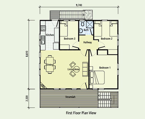 Light Steel Frame Wooden Beach Bungalows | Maldives Hotel With Kitchen & Outdoor Shower