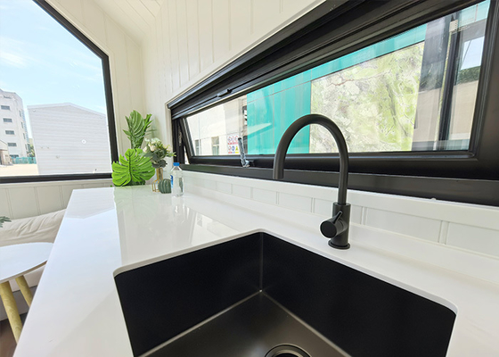 Modern Glamping Trailer Houses Tiny House Mobile Home Ready To Ship With Wheels