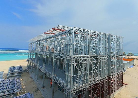 Luksusowy bungalow na Malediwach | Odporny na huragany lekki szkielet stalowy