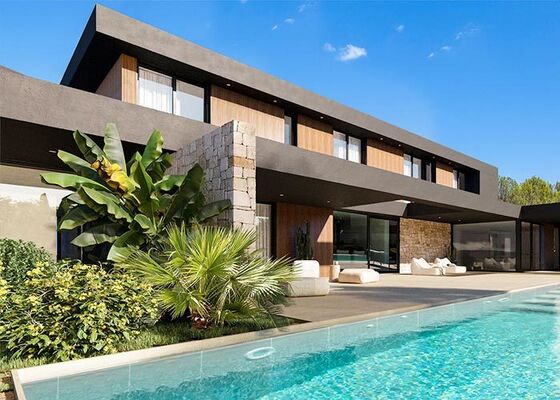 Luksusowy dom mobilny, prefabrykowany, willa, hotel kapsułowy, 5 sypialni z zewnętrznym basenem