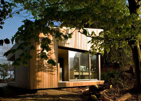 Lekkie konstrukcje stalowe prefabrykowane studio ogrodowe i magazyn: prefabrykowane drewniane bungalowy
