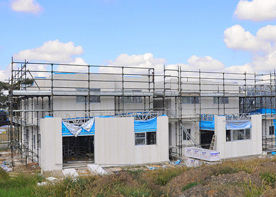 Zastosowalna prefabrykowana willa z lekką konstrukcją stalową