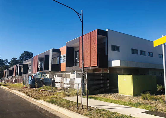 Standardowy australijski dom prefabrykowany, zestawy domów o konstrukcji stalowej, dom modularny