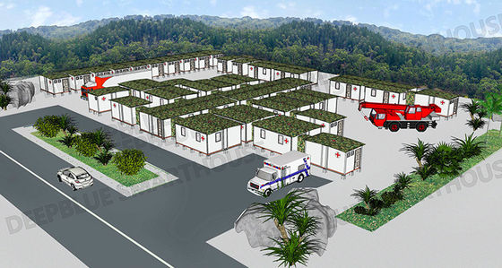 Deepblue składany modułowy system szybki rozwój szpital awaryjne mieszkania schronienie izolacja Lotus House