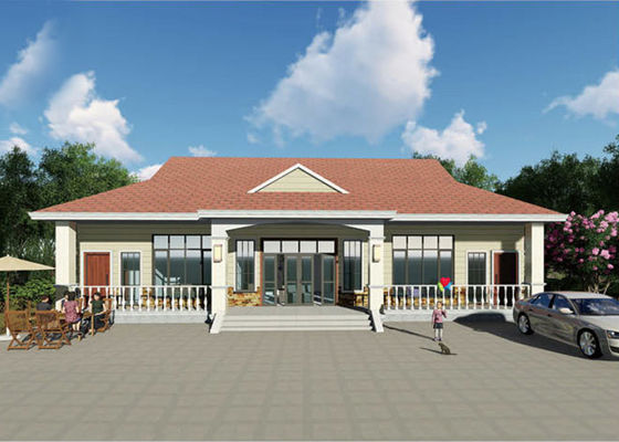 Aus Dom jednorodzinny z garażem, lekki, stalowy, prefabrykowany, modułowy, dom zestaw, willi z normą CE