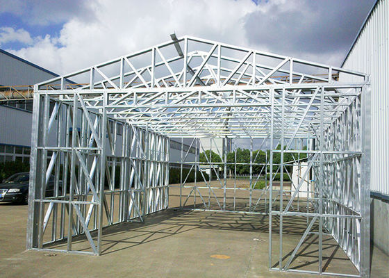 Light Gauge Steel Framing House Structure , Quick Installation Prefab House Villa Townhouse