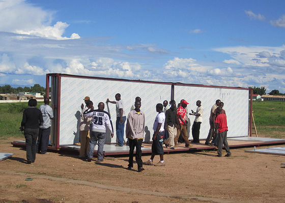Schronienie awaryjne dla rodzin, przenośna obudowa awaryjna do izolacji stalowej ramy awaryjnej