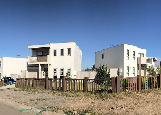 Konstrukcja niestandardowa i łatwa montaż Świetlna konstrukcja stalowa Domy prefabrykowane, wille i domy miejskie