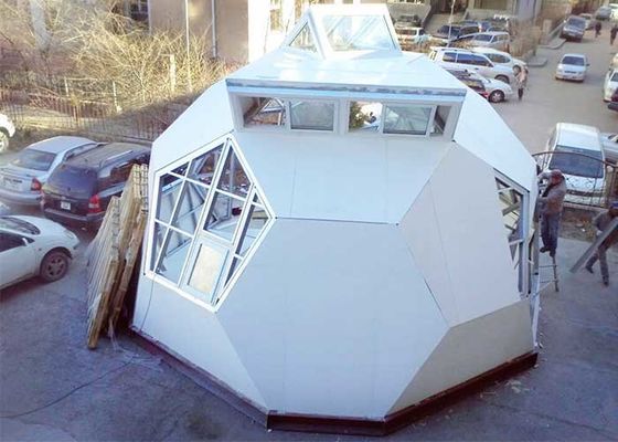 AS/NZS Standardowy Bungalow Prefab Tiny Homes Nowoczesny Prefab Dome Chalet Football House