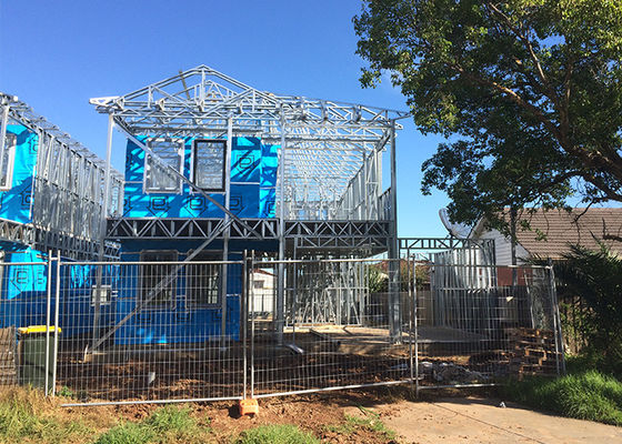 Nowoczesny ekonomiczny prefabrykowany dom z lekkiej stali w kolorze białym DEEPBLUE Steel Framing