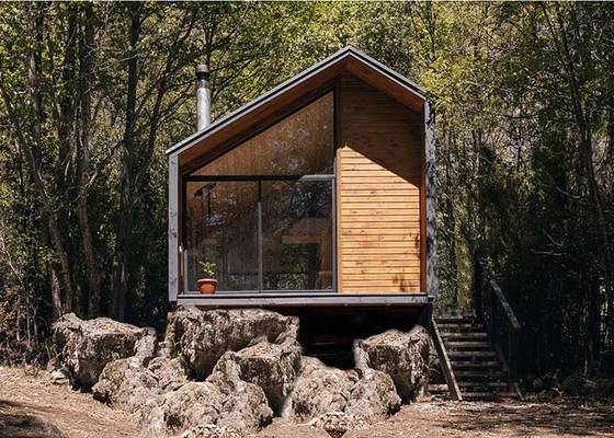 Łatwo stalowe ramy prefabrykowane domy ogrodowe studio nowoczesny design małe domy