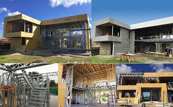 3 Bedroom Prefabricated House Villa Modular Home Kits With Thermal Metal Siding Clading