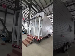 Australia Standardowy prefabrykowany mały dom ze stali lekkiej na kółkach ze ścianą z płyty WPC