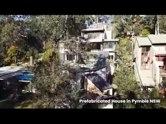 Dom prefabrykowany z 2 sypialniami o niestandardowym rozmiarze i dachem z płyty warstwowej EPS / wełny skalnej / PU