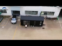 Modułowa konstrukcja z lekkiej stali Prefab Tiny House On Wheels z przyczepą dla Airbnb